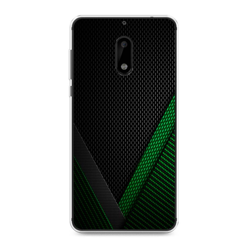 

Чехол Awog на Nokia 6 / Нокиа 6 "Зеленый карбон", Черный;зеленый, 120350-3