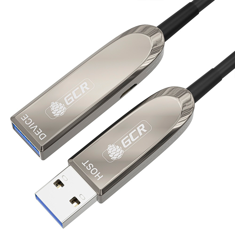 

Удлинитель Greenconnect USB A - USB A вилка-розетка 40м (GCR-54794 40.0m) черный