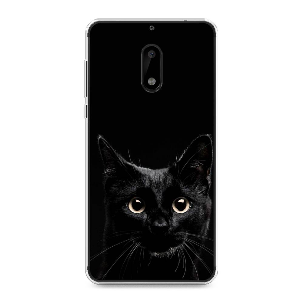 

Чехол Awog на Nokia 6 / Нокиа 6 "Добрый кот", Черный, 120350-1