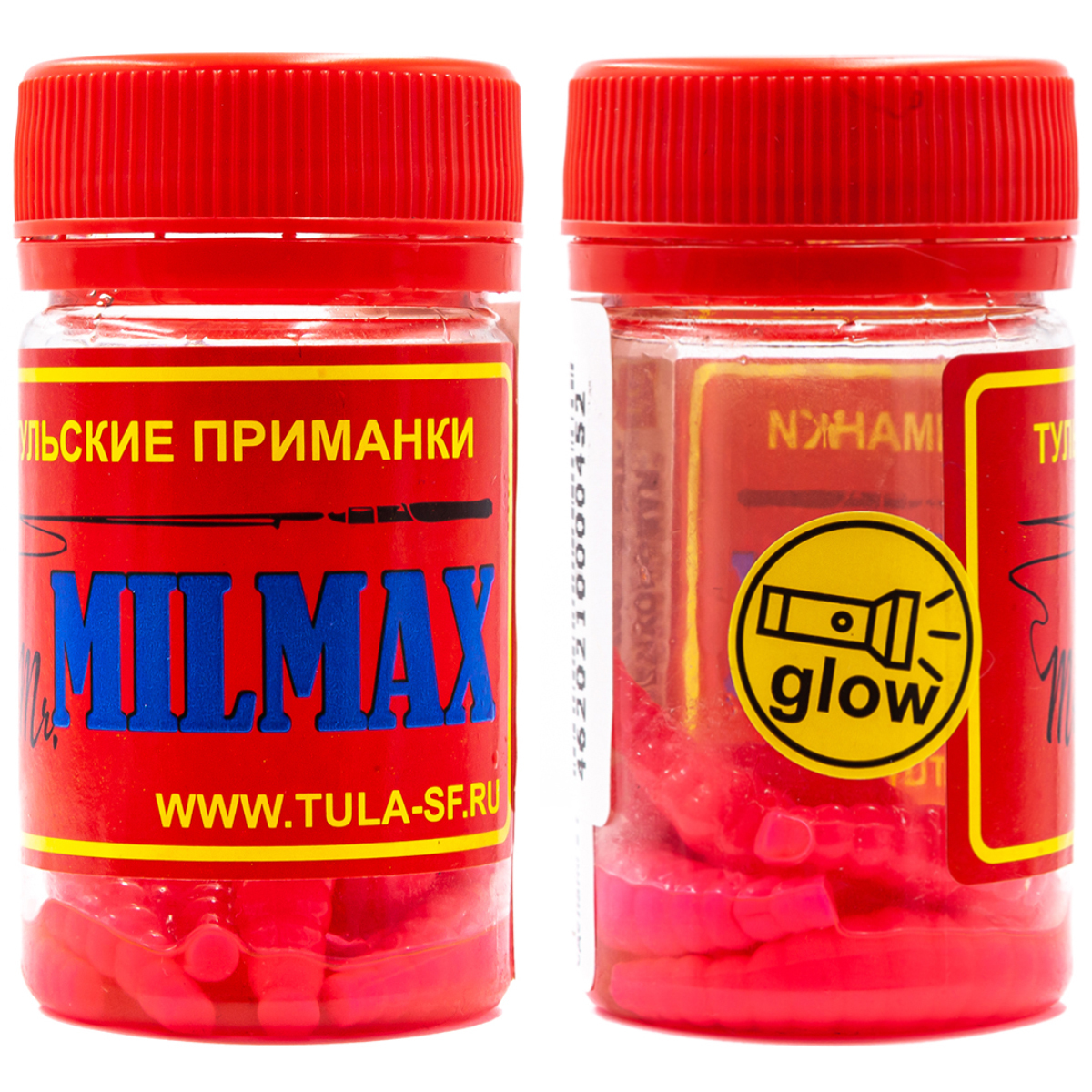 Силиконовая приманка MilMax LARVA 40 мм Сыр #047 Розовый GLOW, мляс-2147-1.6 (8 шт)