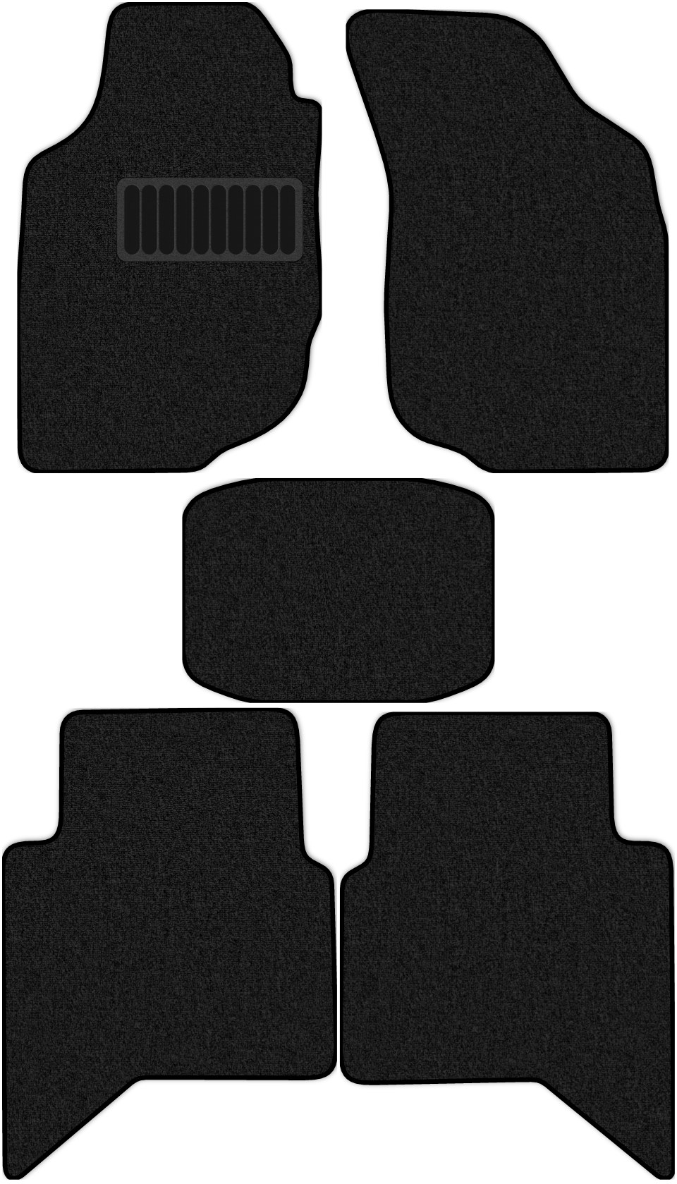фото Коврики текстильные allmone комфорт для toyota hilux pick up vii 2011 - 2015