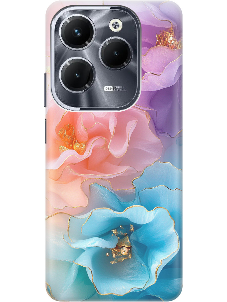

Силиконовый чехол на Infinix Hot 40 / Hot 40 Pro с принтом "Изумительные цветы", Прозрачный;фиолетовый;голубой;оранжевый;розовый, 778679223
