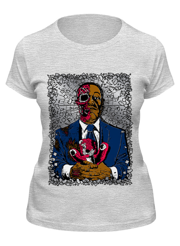 

Футболка женская Printio Zombie art серая L, Серый, Zombie art