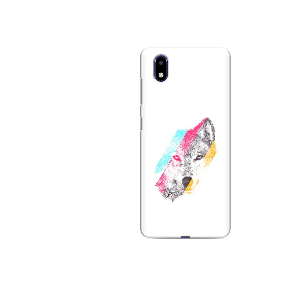 

Чехол MyPads Tocco для ZTE Blade A31 Lite волк градиент (PT162823.461.268), Прозрачный, Tocco