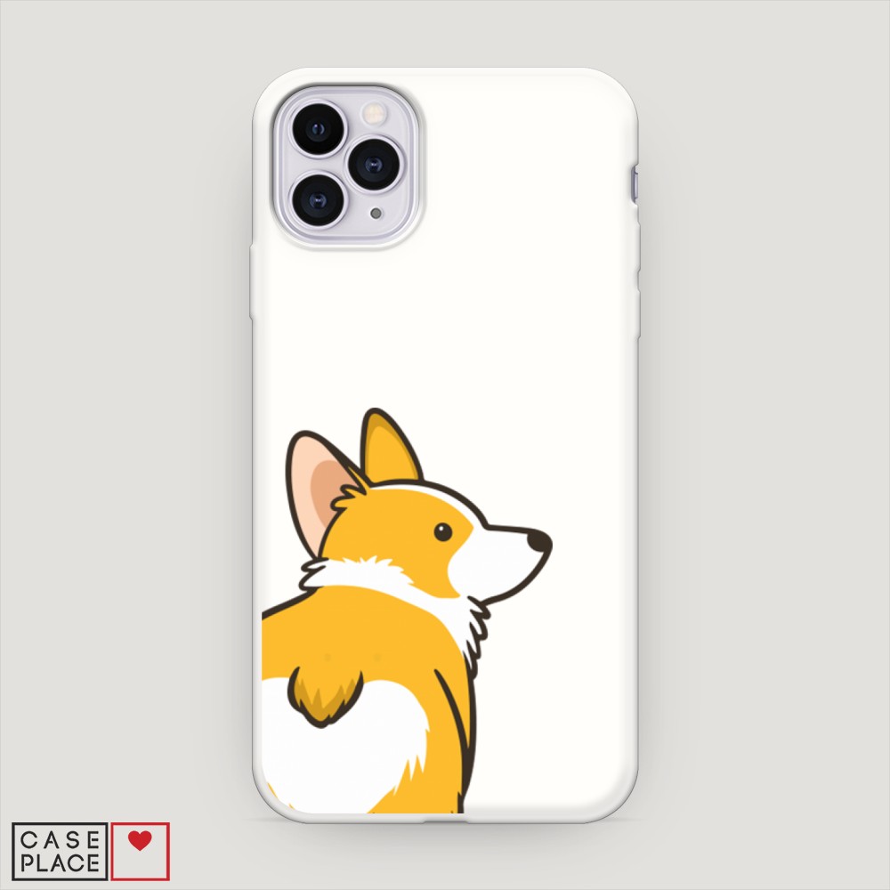 

Матовый силиконовый чехол "Корги следуй за мной" на Apple iPhone 11 Pro, 12357-1
