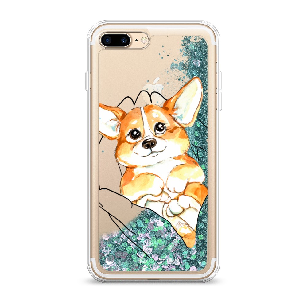 

Чехол Awog на Apple iPhone 8 Plus / Айфон 8 Plus "Корги в ладошках", 10995-1