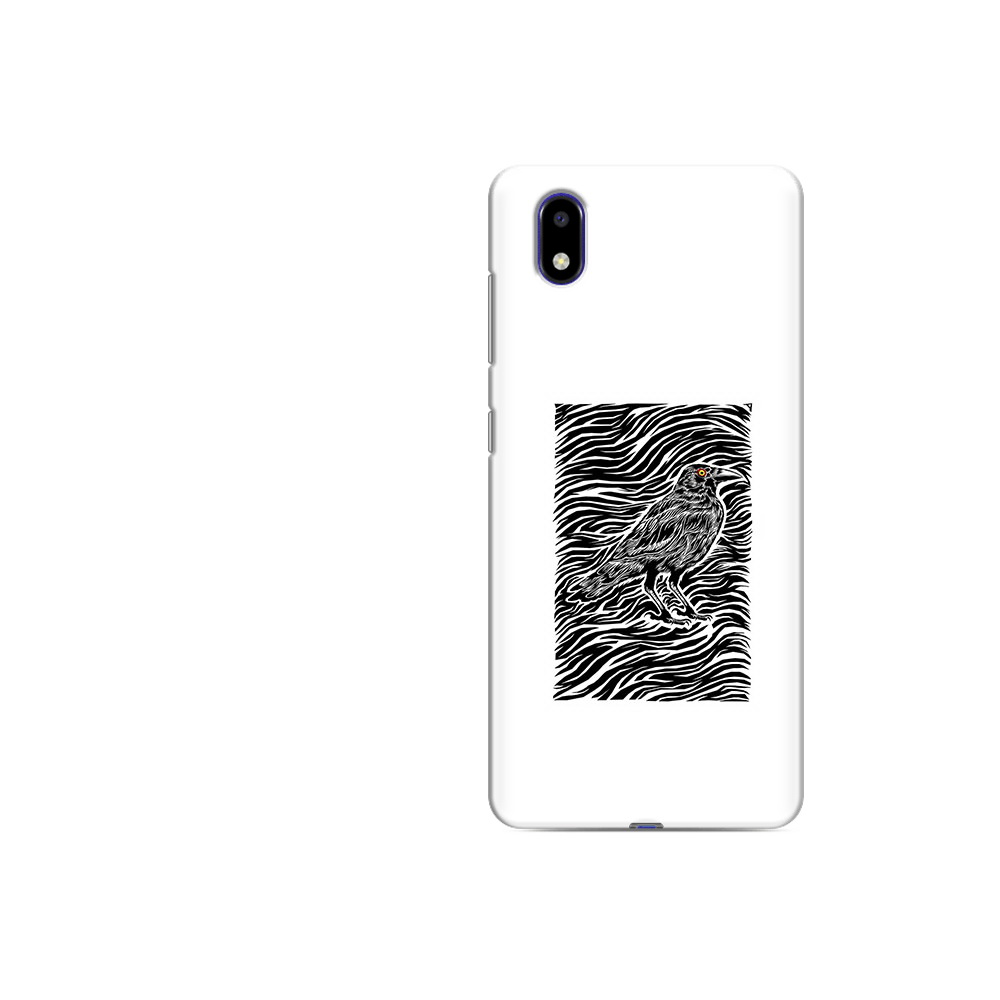 

Чехол MyPads Tocco для ZTE Blade A31 Lite ворон в абстракции (PT162823.461.272), Прозрачный, Tocco