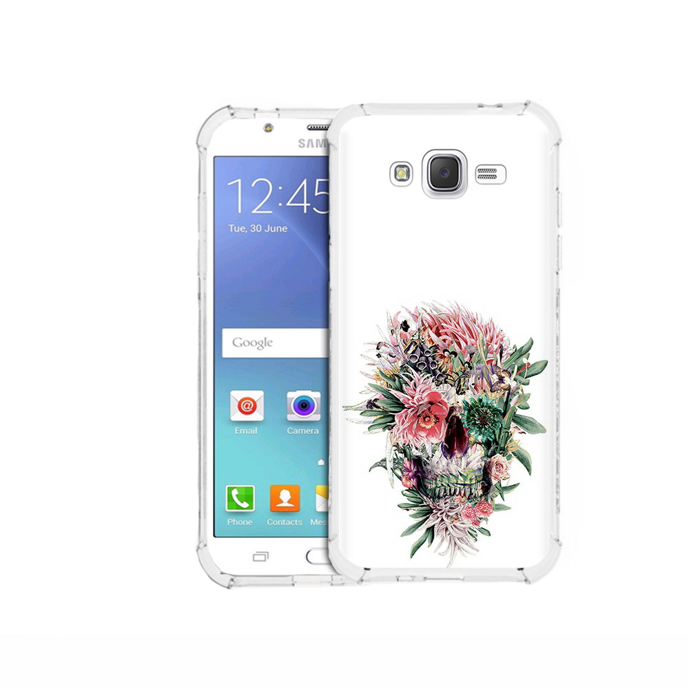 

Чехол MyPads Tocco для Samsung Galaxy J5 (2015) череп из цветов (PT15272.579.677), Прозрачный, Tocco