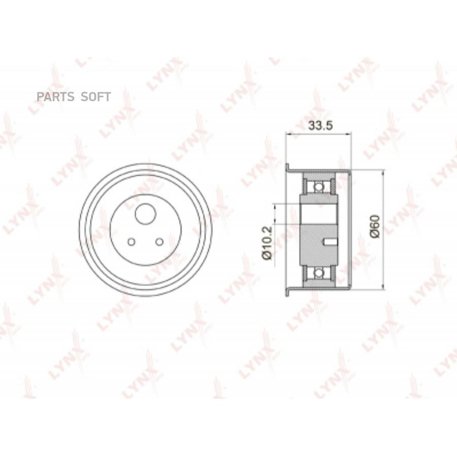 

LYNXAUTO PB-1036 Ролик натяжной ремня ГРМ