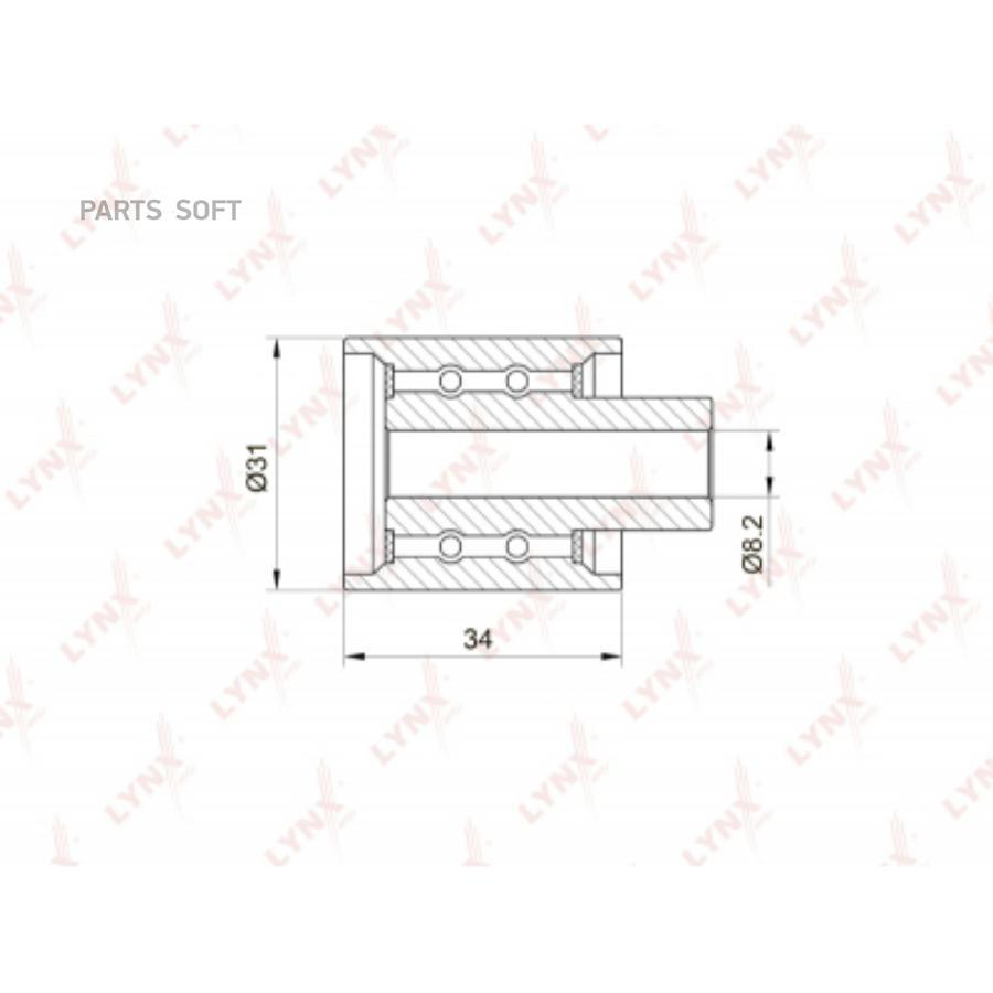 

LYNXAUTO PB-3031 Ролик направляющий ремня ГРМ