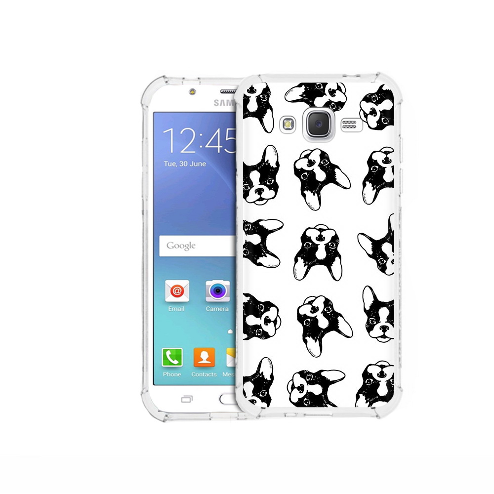 

Чехол MyPads Tocco для Samsung Galaxy J5 (2015) черно белые собачки (PT15272.579.683), Прозрачный, Tocco