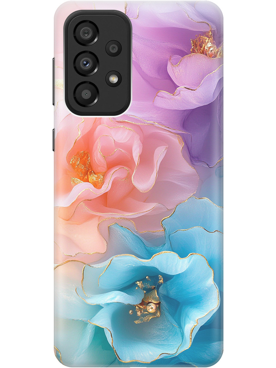 

Силиконовый чехол на Samsung Galaxy A33 5G с принтом "Изумительные цветы", Прозрачный;фиолетовый;голубой;оранжевый;розовый, 740132923