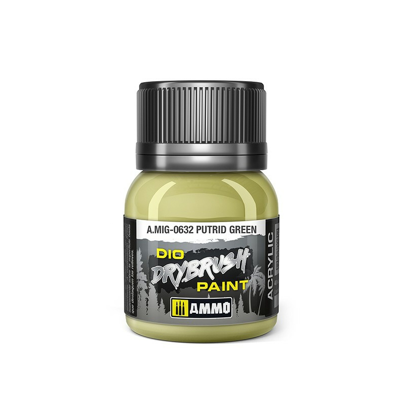 

Краска для техники сухой кисти Ammo Mig DRYBRUSH Гнилисто-зелёный AMIG0632