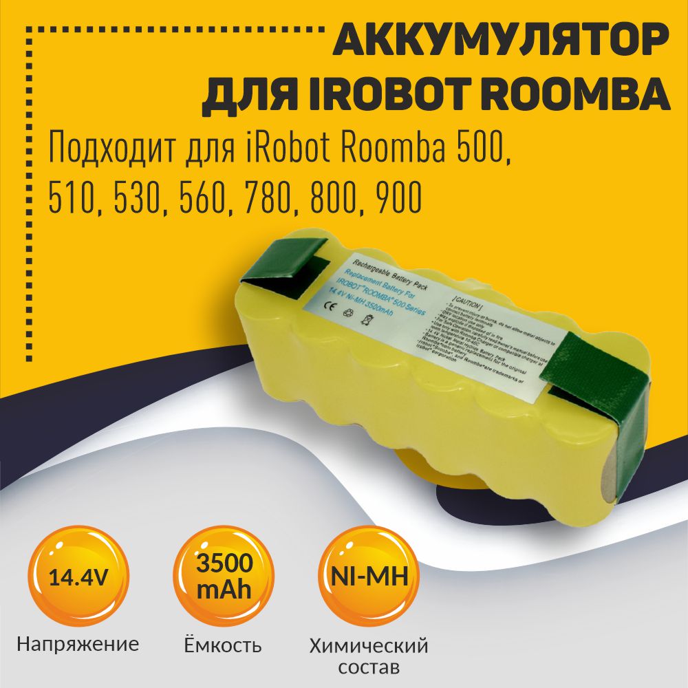 

Аккумулятор для робота-пылесоса OEM 009677 3500 мАч