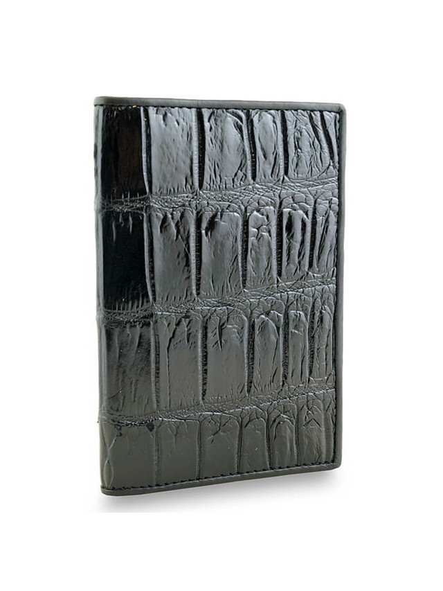 Обложка для паспорта мужская Exotic Leather kk-335 черная