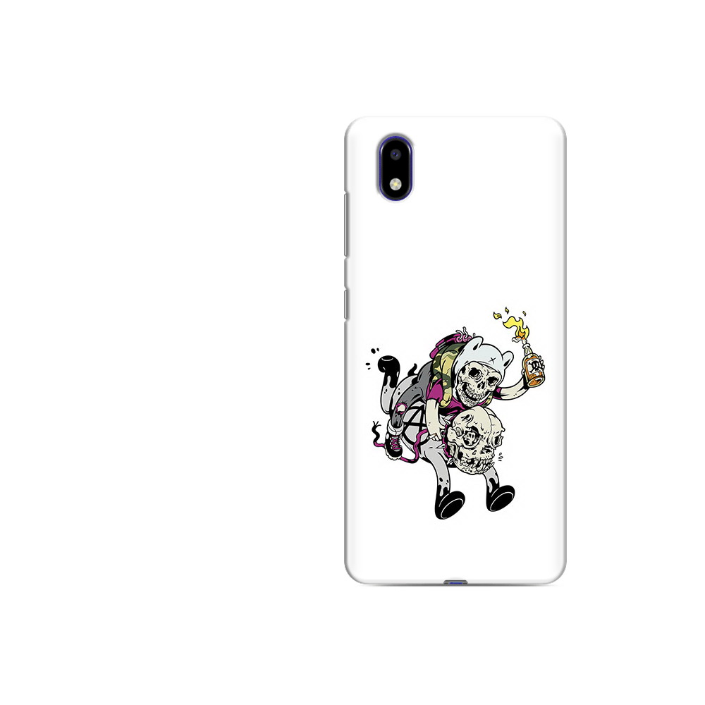 

Чехол MyPads Tocco для ZTE Blade A31 Lite время приключений скелеты (PT162823.461.277), Прозрачный, Tocco