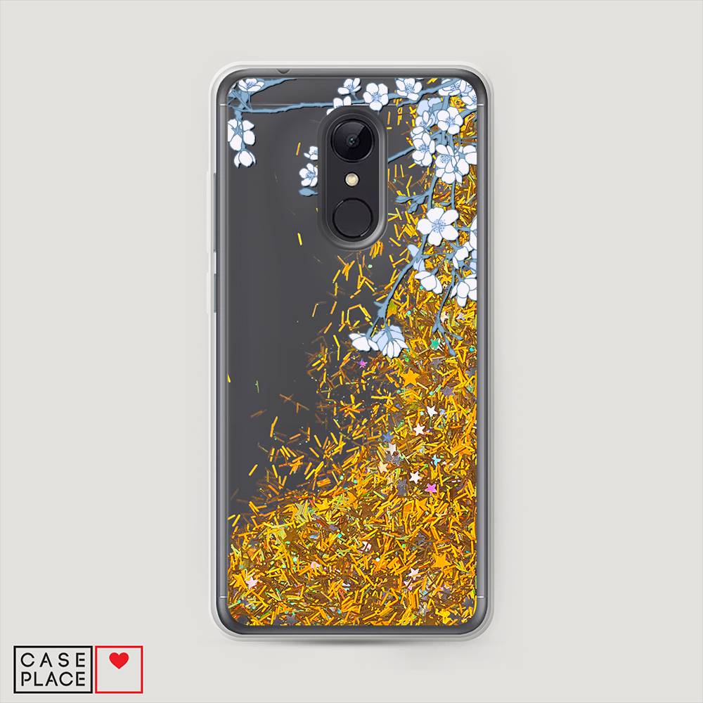 

Жидкий чехол с блестками "Цветочная фантазия 3" на Xiaomi Redmi 5, 33090-1