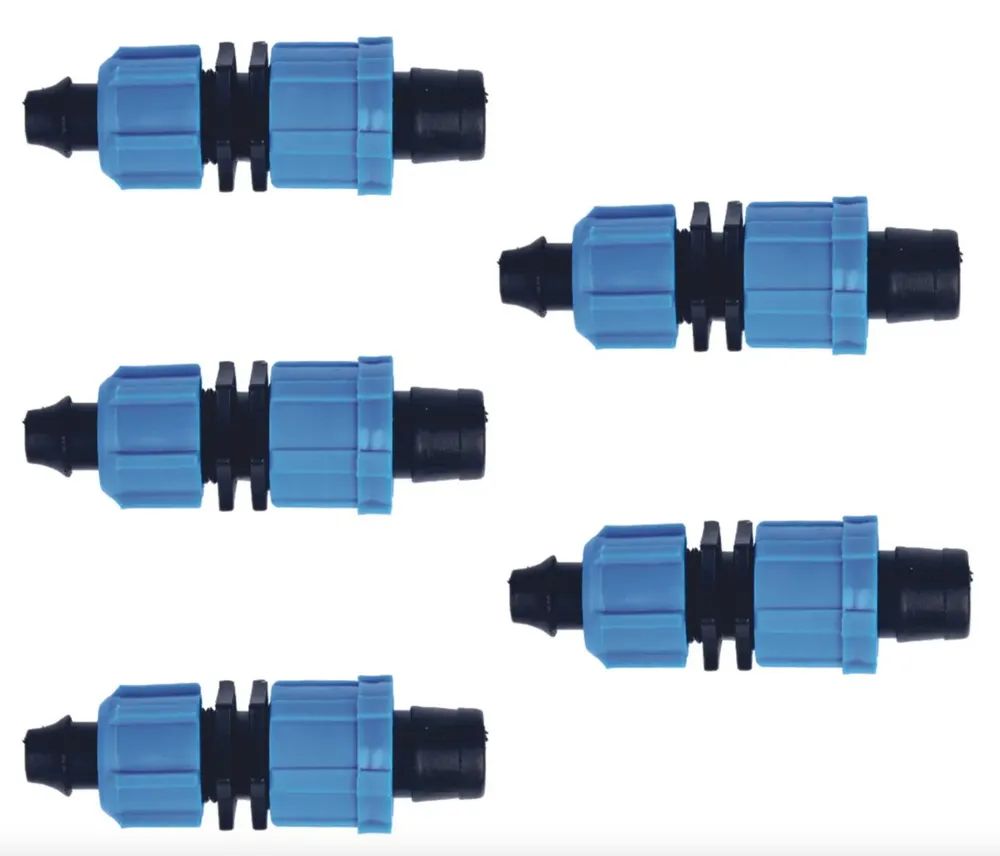 Стартовый фитинг (10шт) с поджимом для капельной ленты 16мм.