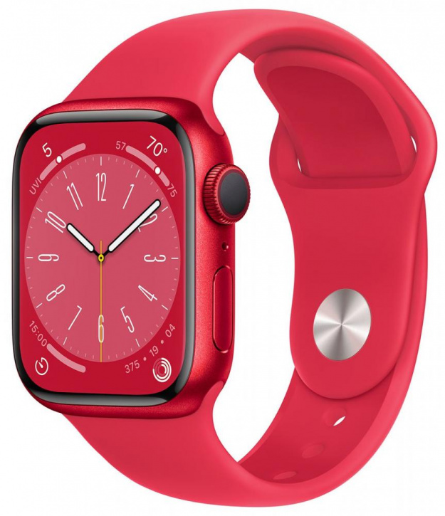 

Смарт-часы Apple Watch S8 41mm MNUH3 M/L R/Al, Watch Series 8 41mm Red Alum./Sport M/L (MNUH3)