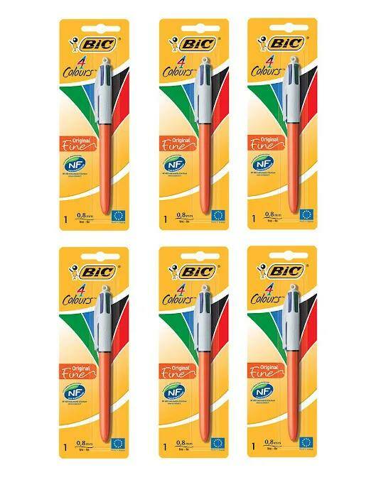 

Ручка шариковая BIC 4Colors Fine Original GRS41000s06, 6 упаковок, 4Colors Fine Original,6