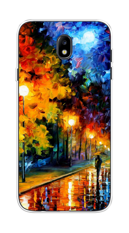 

Чехол на Samsung Galaxy J7 2017 "Безлюдная улочка", Оранжевый;желтый;синий, 23150-1
