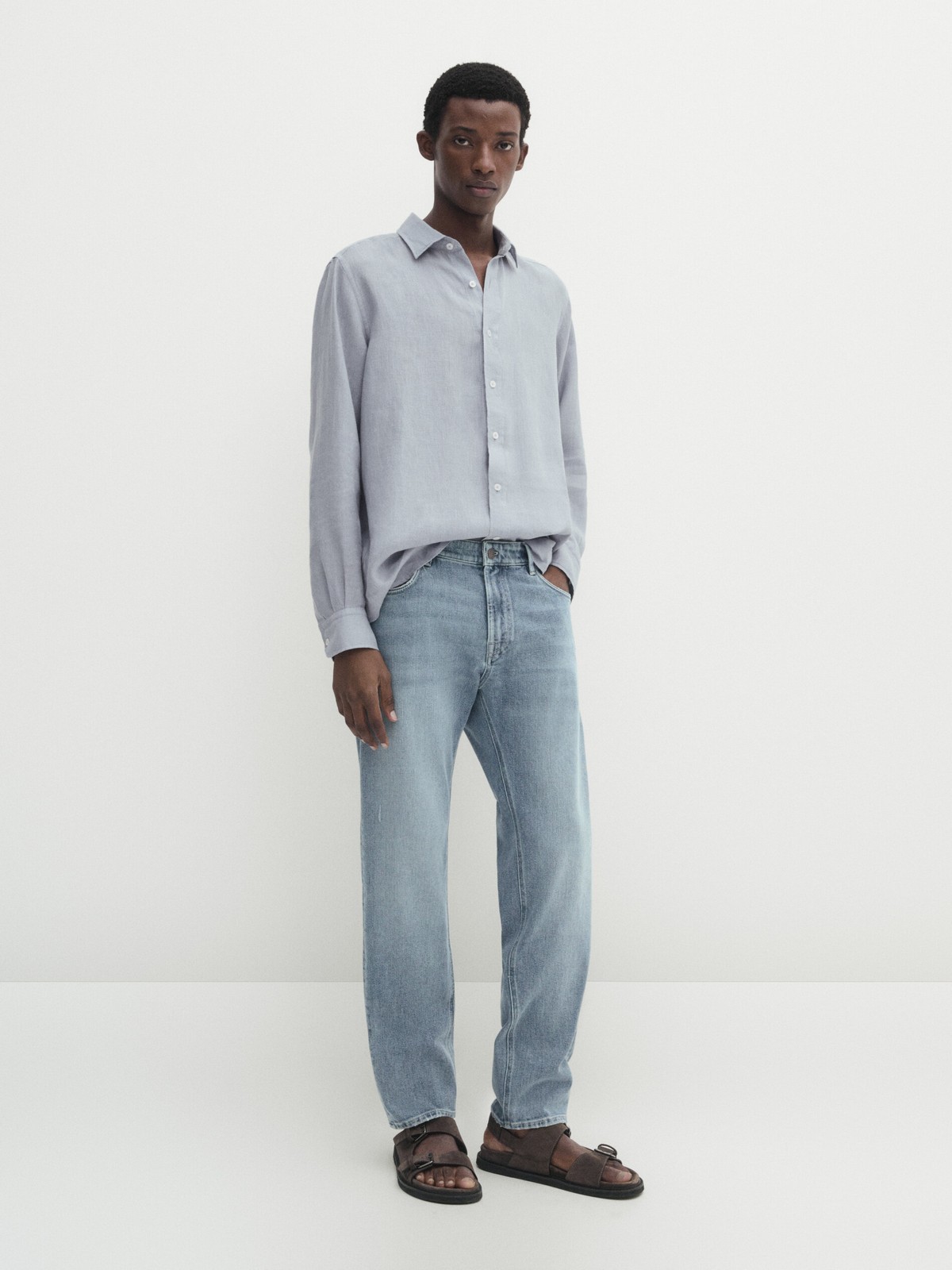 

Джинсы мужские Massimo Dutti 0037/059-I2024 синие 34, Синий, 0037/059-I2024