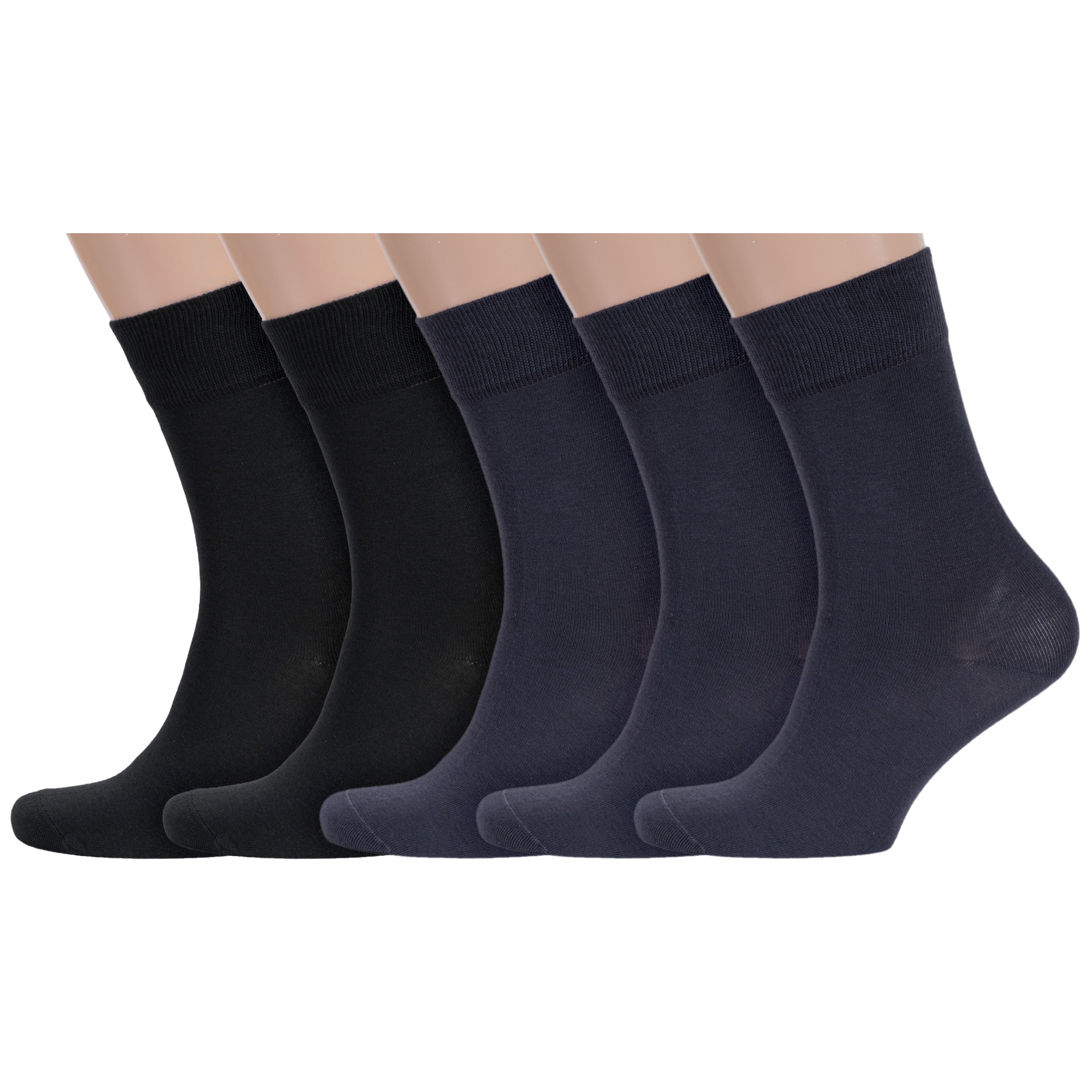 

Комплект носков мужских Rusocks 5-М-218 черных; серых 29, Черный;серый, 5-М-218