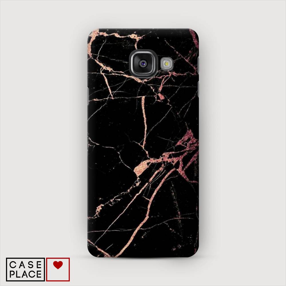 фото Чехол awog "мрамор розовое золото" для samsung galaxy a3 2016