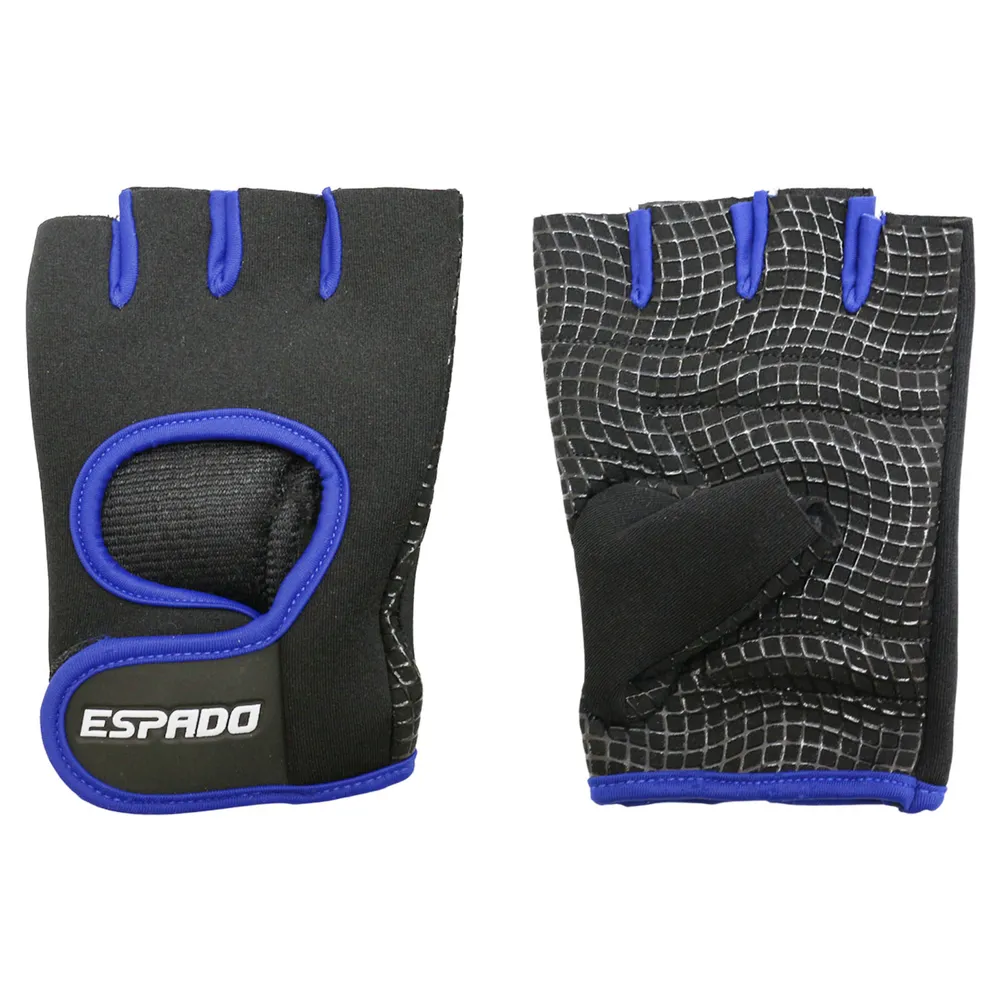 Перчатки для фитнеса ESPADO р.L (черно-синий) ESD001