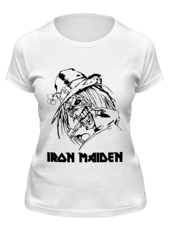 

Футболка женская Printio Iron maiden белая M, Белый, Iron maiden