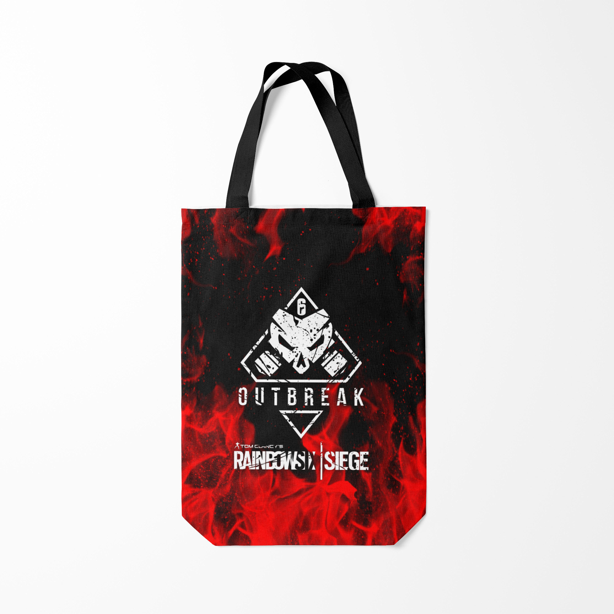 

Сумка шoппер унисекс Burnettie RAINBOW SIX SIEGE OUTBREAK, черный; красный, RAINBOW SIX SIEGE OUTBREAK