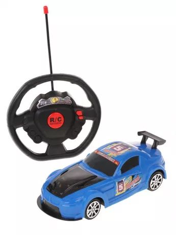 Машина радиоуправлении Наша игрушка 647945 2 канала световые эффекты синий 9902-3 781₽