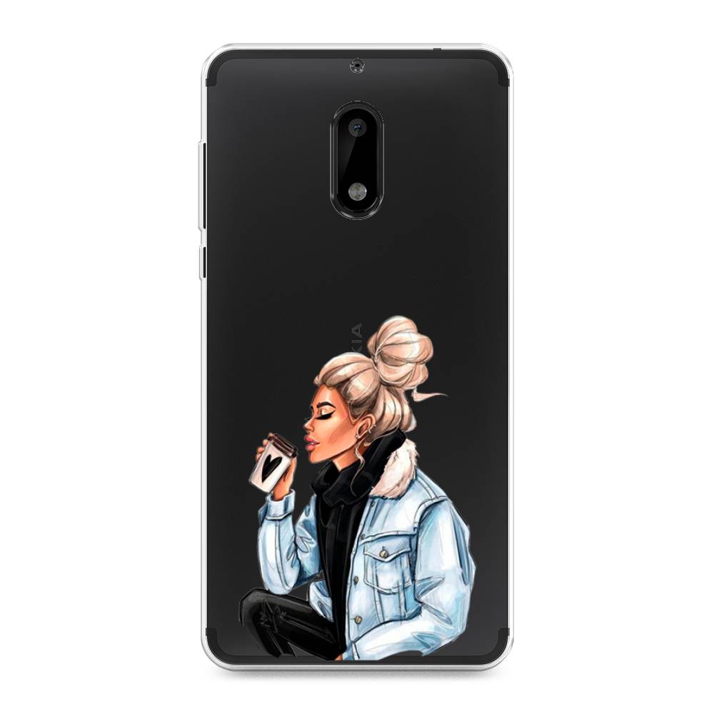 

Чехол Awog на Nokia 6 / Нокиа 6 "Cute girl", Коричневый;бежевый, 120350-7