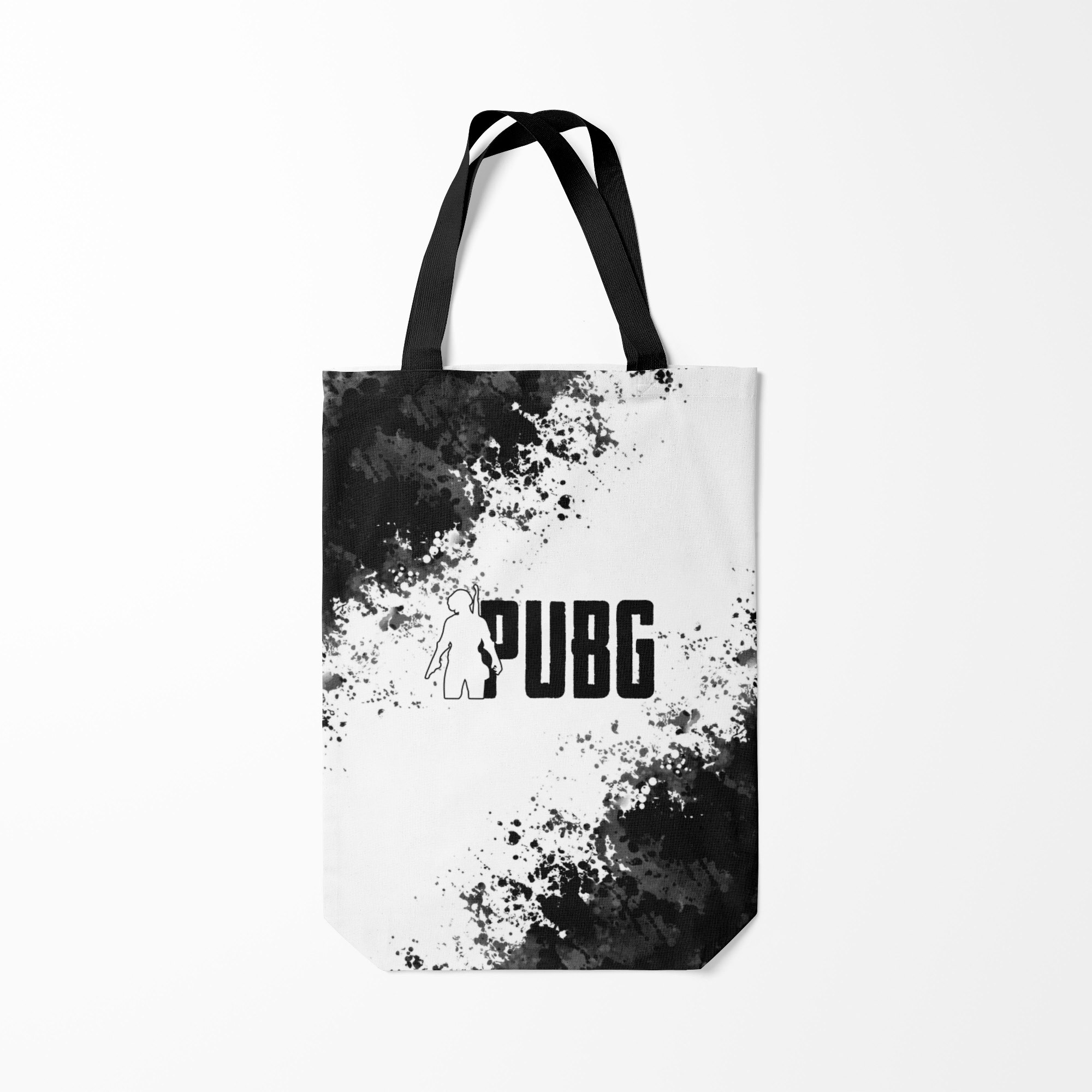 

Сумка шoппер унисекс Burnettie PUBG, черный; белый, PUBG