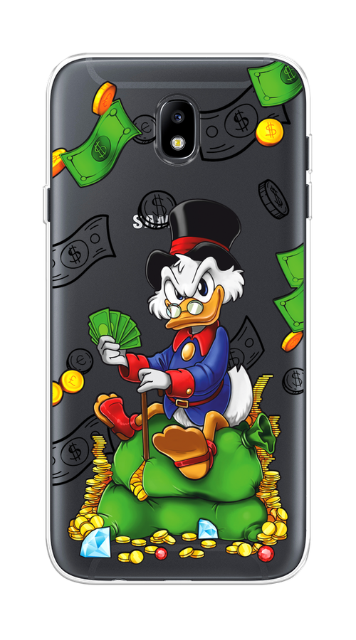 

Чехол на Samsung Galaxy J7 2017 "Scrooge Richness", Черный;синий;зеленый, 23150-1