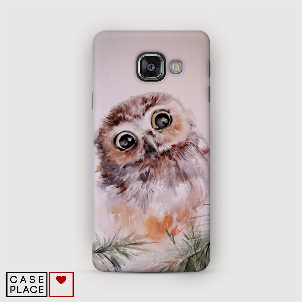 фото Чехол awog "сова на розовом" для samsung galaxy a3 2016