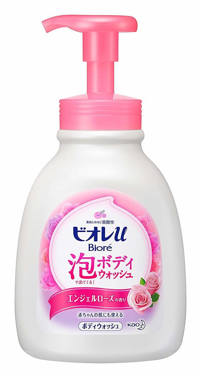 Нежное мыло для тела KAO Biore U с ароматом роз, 600 мл