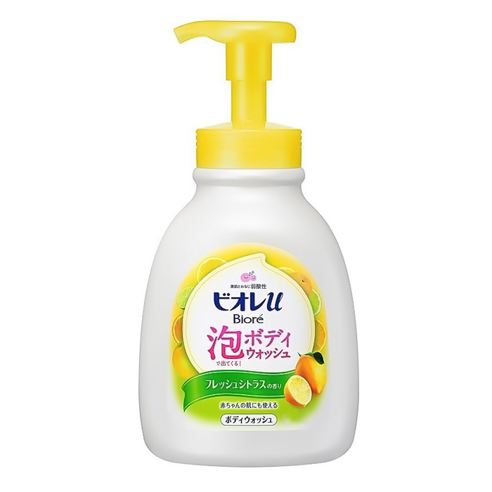 Нежное мыло для тела КАО Biore с ароматом цитрусовых, 600 мл нежное очищающее мыло для рук и тела spa heart soap