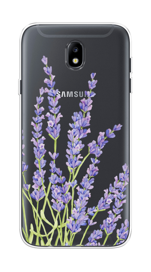 

Чехол на Samsung Galaxy J7 2017 "Лавандовые стебли", Фиолетовый;зеленый, 23150-1