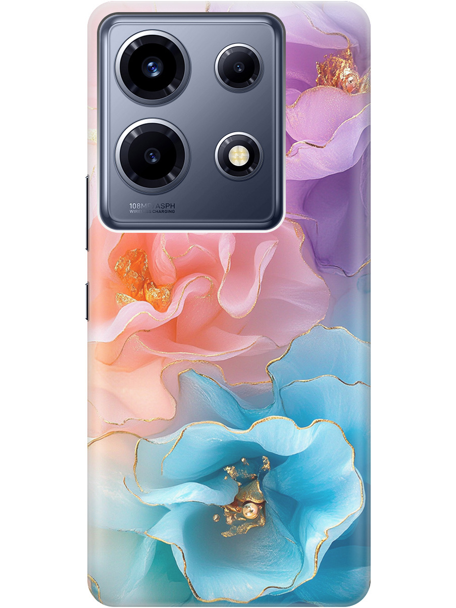 

Силиконовый чехол на Infinix Note 30 VIP с принтом "Изумительные цветы", Прозрачный;фиолетовый;голубой;оранжевый;розовый, 778685723