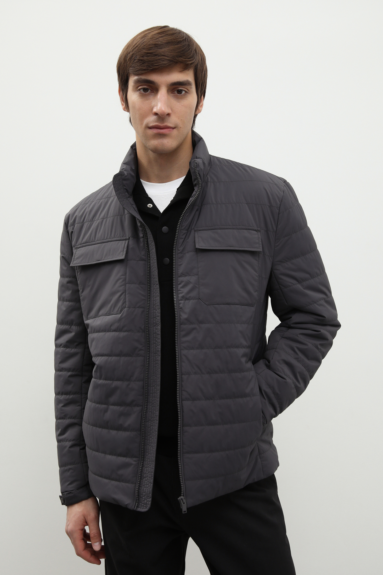 

Куртка мужская Finn Flare FBD21013 серая 3XL, Серый, FBD21013
