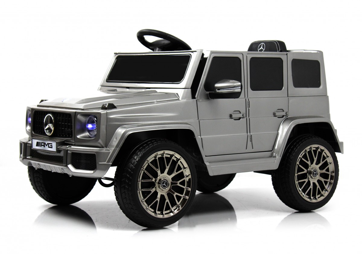 

Детский электромобиль RiverToys Mercedes G222GG Серый глянец