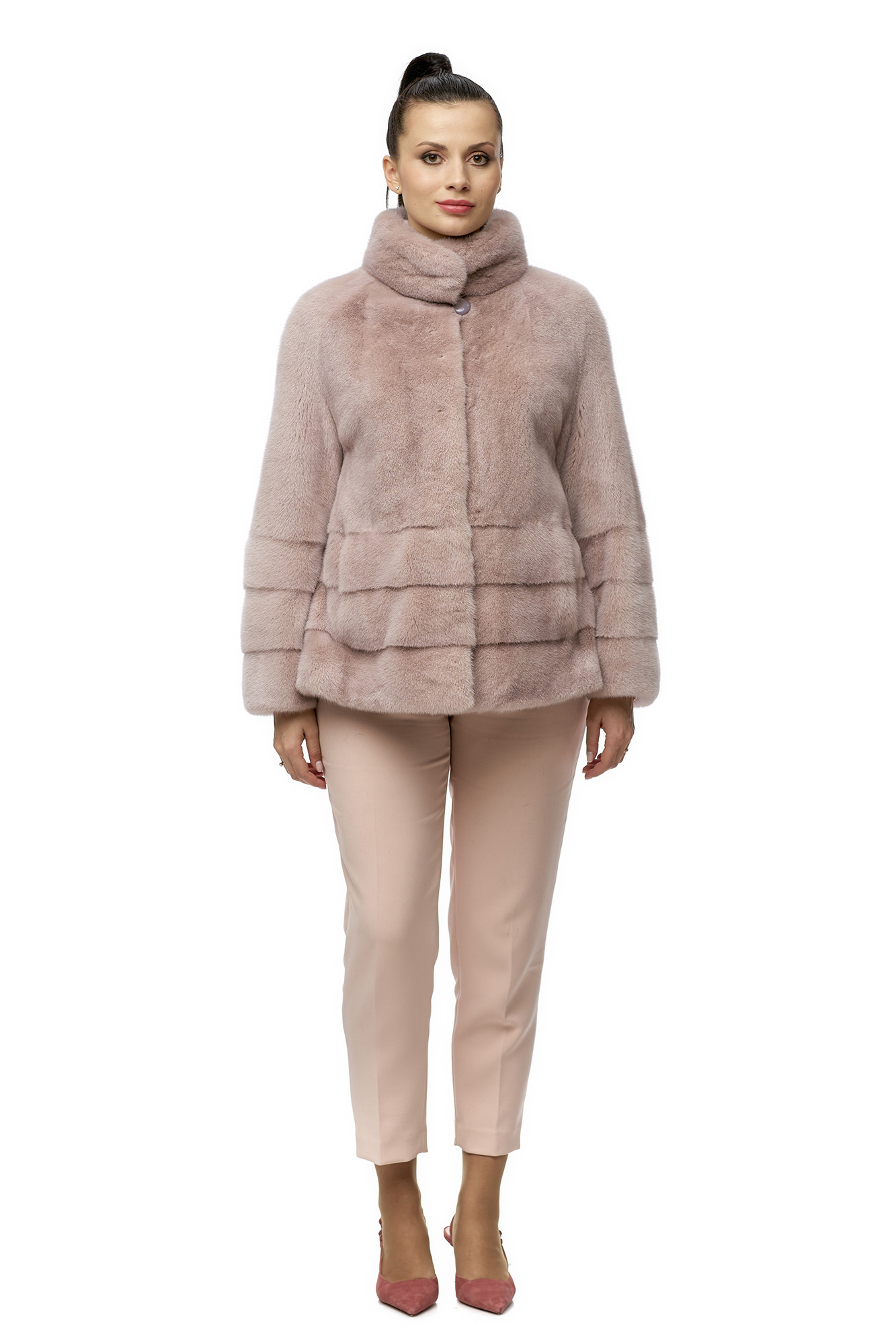 

Шуба женская МОСМЕХА 8009654 розовая 48 RU, Розовый, 8009654