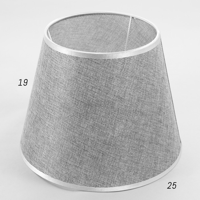 

Абажур E27 серый 25х25х19 см