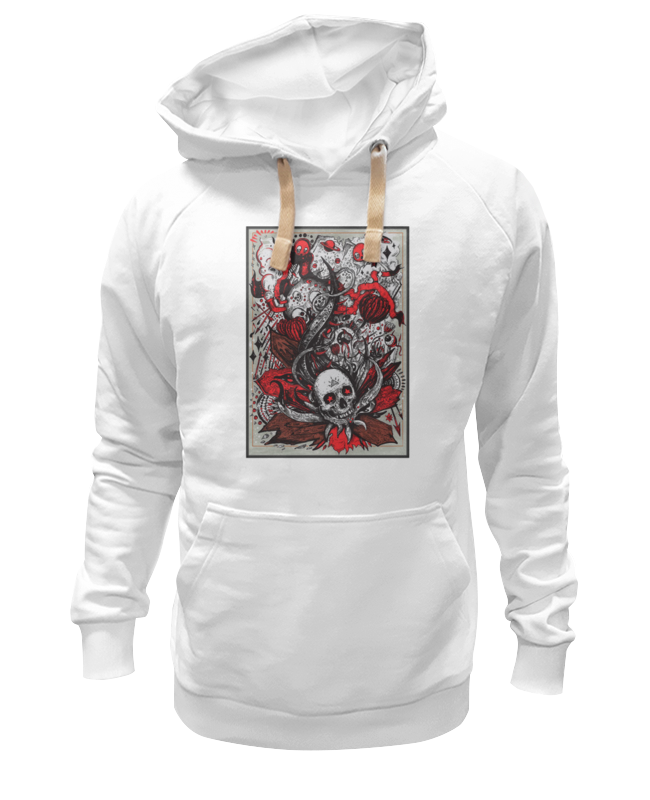

Худи унисекс Printio Skull art белое L, Белый, Skull art