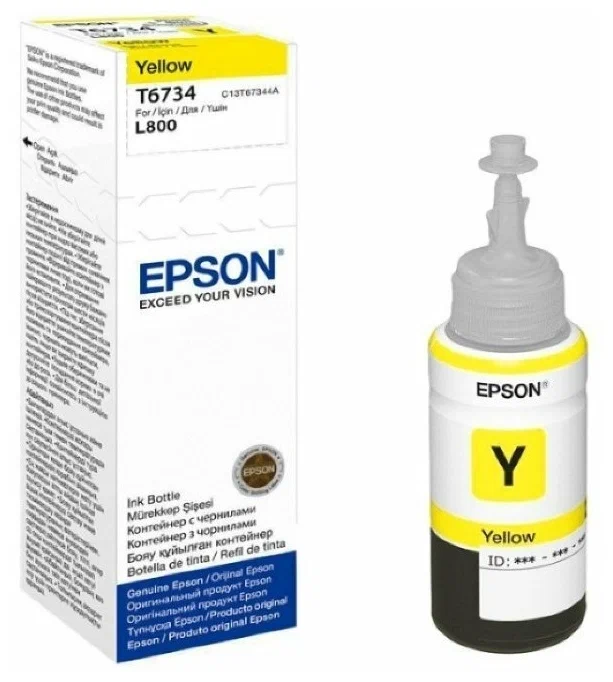 

Чернила для струйного принтера Epson C13T67344A желтый, оригинальный, C13T67344A