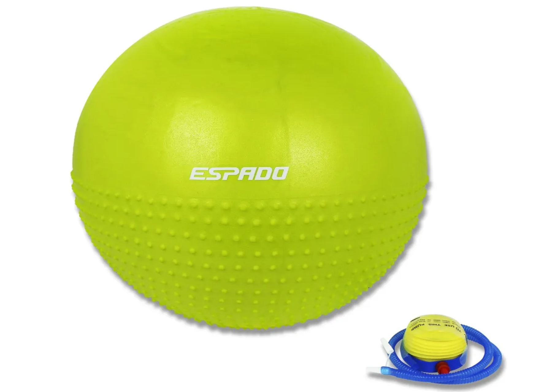 Мяч гимнастический ESPADO полумассажный 55см, (зеленый), ES3224 1/10