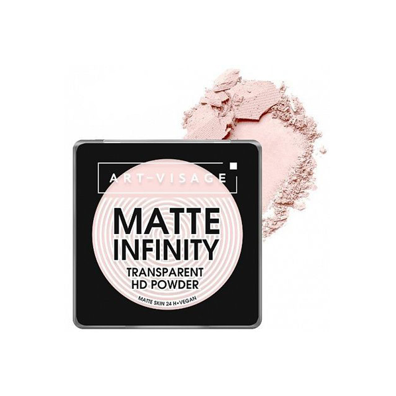 Пудра финишная Art-Visage Matte Infinity Transparent HD Powder тон 100 по осколкам твоего сердца