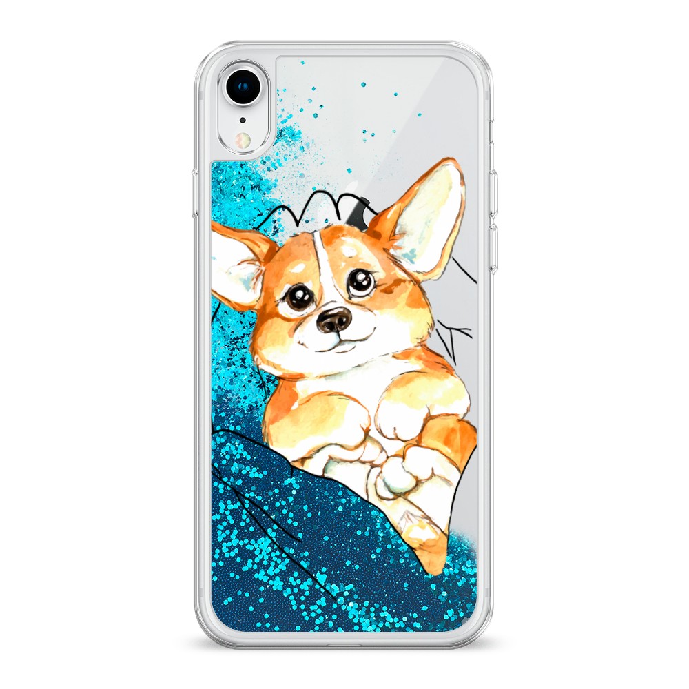 

Чехол Awog на Apple iPhone XR (10R) / Айфон XR (10R) "Корги в ладошках", Разноцветный, 12093-1