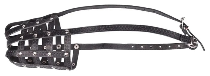 Намордник Наша ручная работа 28, черный, сетчатый